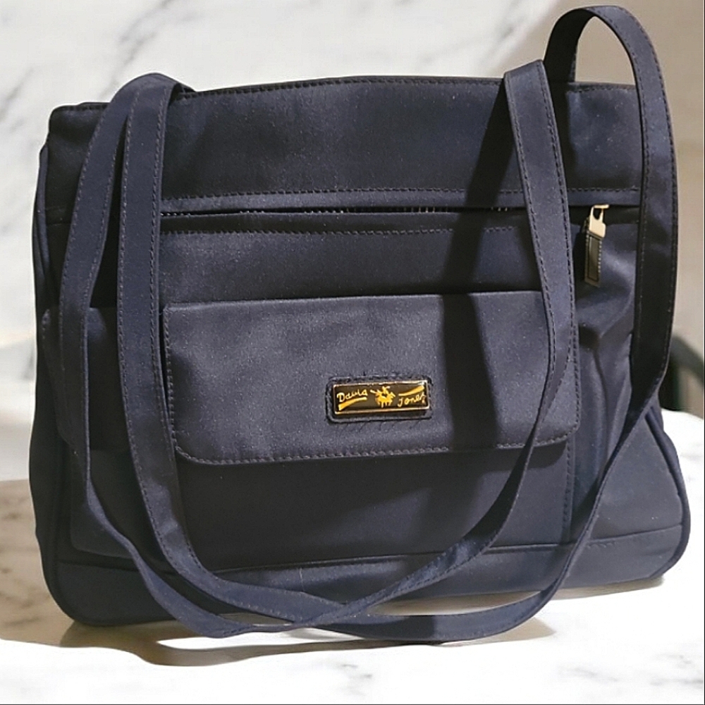 Navy Blue Shoulder Bag By David Jones